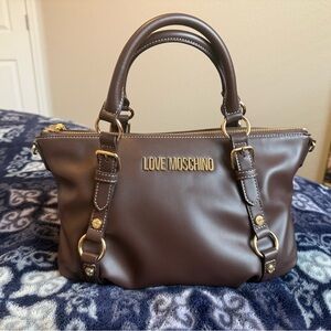 Love Moschino Dark Brown Satchel